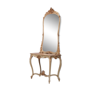 Ensemble console et son miroir
