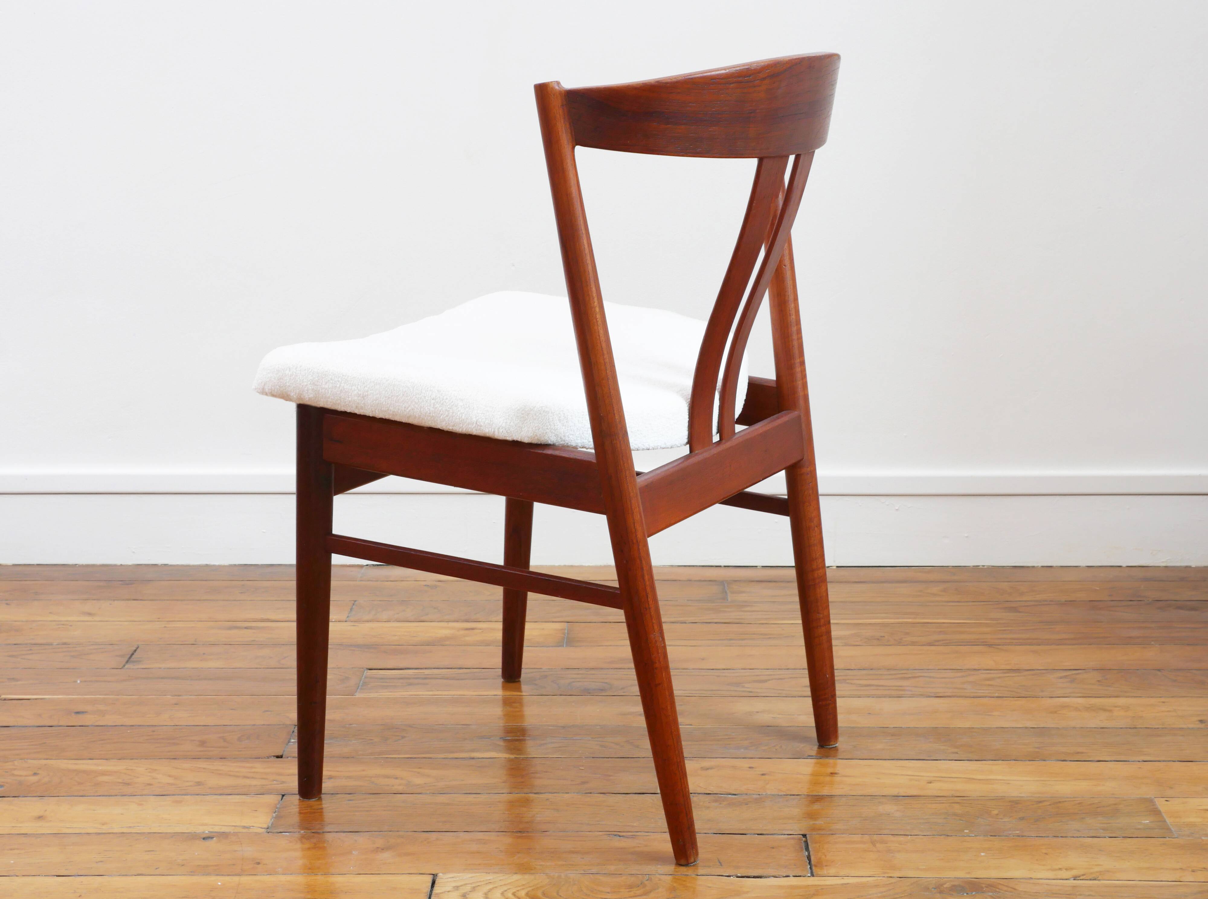 Teak chair – Carl Ewent Ekstrom – Restored