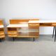 Modular desk and mid-century storage unit by Mojmír Požár, UP Závody, 1960s