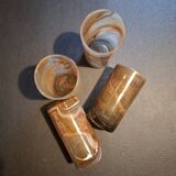 Set of 4 hand-blown glasses