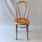 Thonet bistro chair N°18 art nouveau wood seat, production 1925