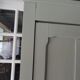 Vintage Parisian wardrobe with 1 vintage door re-enchanted in verdigris