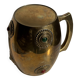 Mug en métal doré indien incrusté de pierres H11 D7