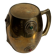 Mug en métal doré indien incrusté de pierres H11 D7