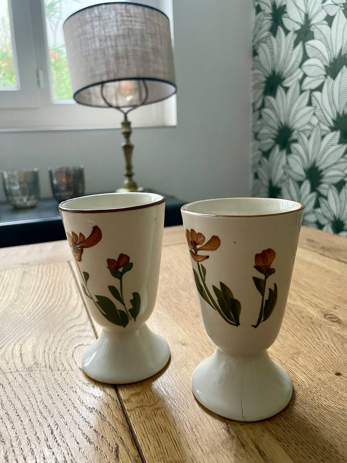 2 Ceramic Mazagran Cups