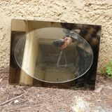 Heavy 2 tone Italian glass mirror