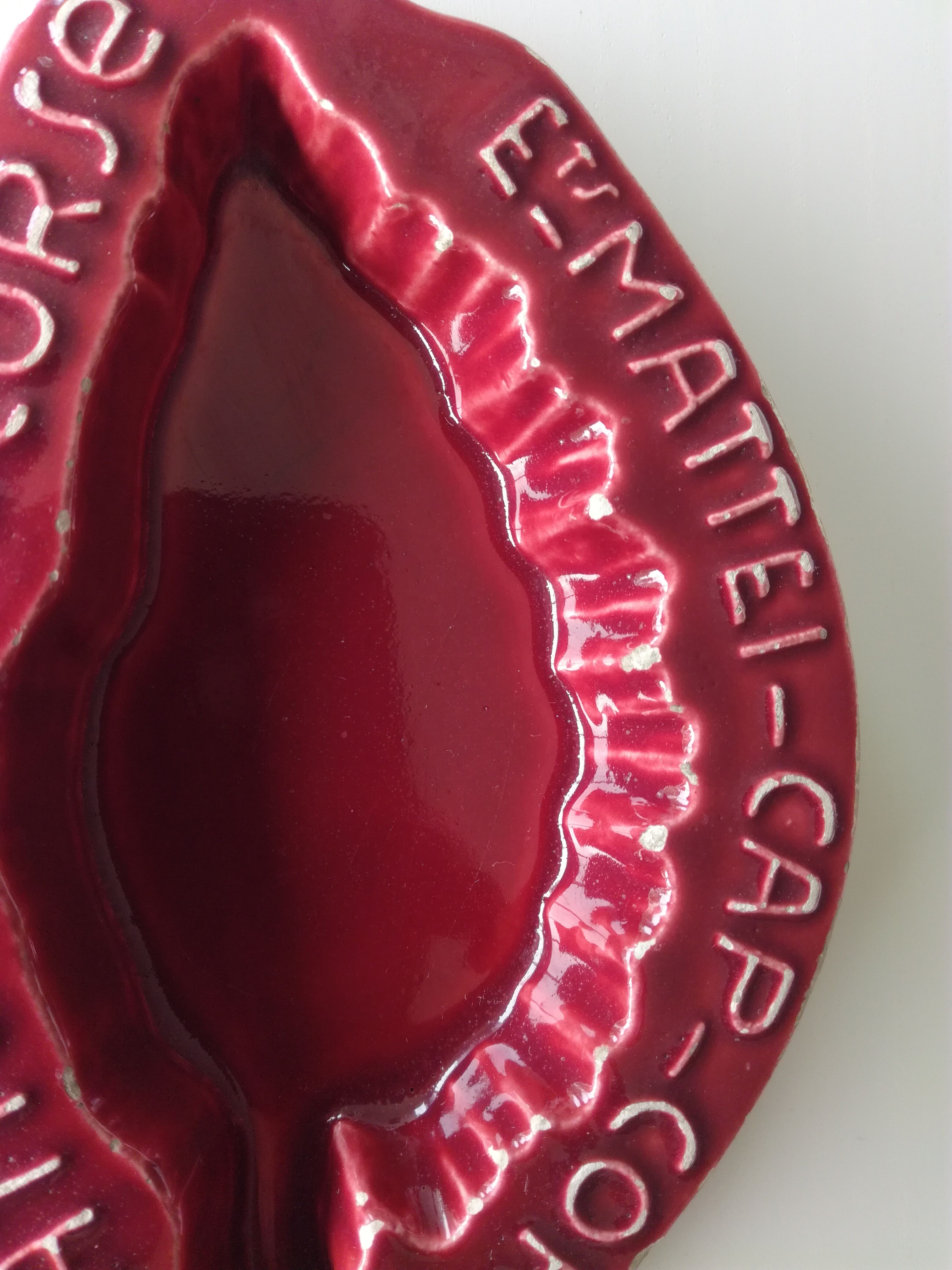 Advertising ashtray Cap Corse Ets Mattei