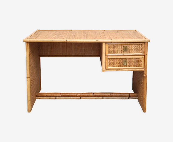 Bamboo and Rattan Desk by Dal Vera