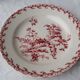 Assiette Gien chardon rose