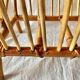 Vintage bamboo and rattan magazine rack