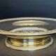 Cut glass and silver metal dish on pedestal