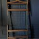 Bed with green metal braces 1960 a person foldable