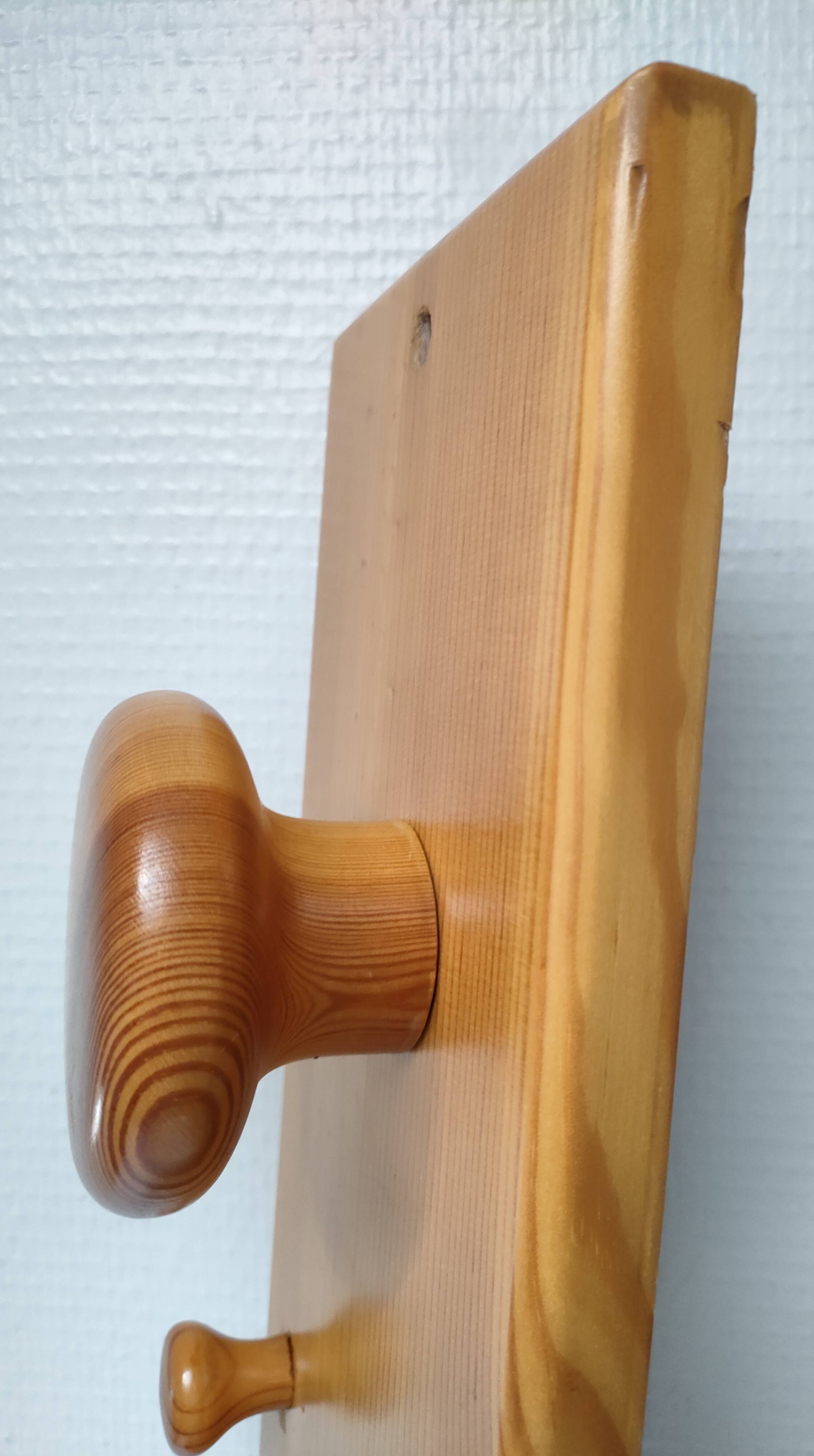 Solid pine coat rack design 80s-90s