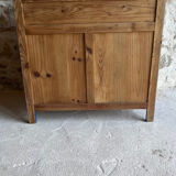 Blue and white mustache chest of drawers