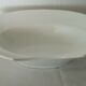 Plat a barbe barbier en faience blanche bordeaux veillard 19 eme
