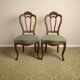 Paire de chaises en acajou époque Napoléon III fin XIXème