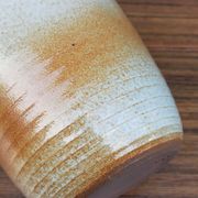 Light stoneware potter's bottle with vintage spout