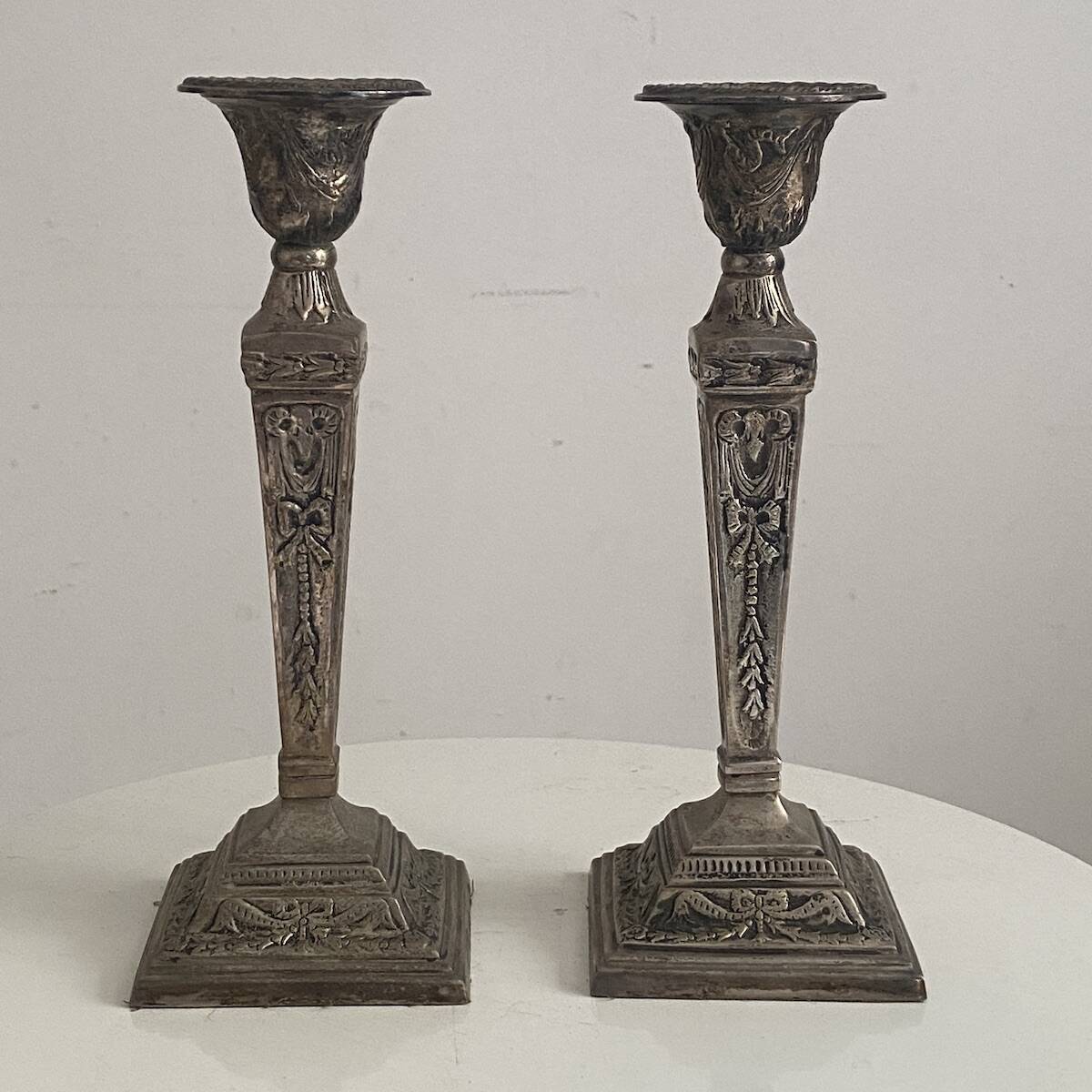 Pair of Victorian Silver-Plated Candelabra