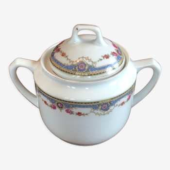 Ancient sugar bowl porcelain