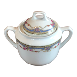 Ancient sugar bowl porcelain