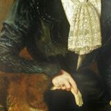 Portrait Adolphe Demange élègante aux gants 1899