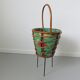 60s 70s rattan tripod worker