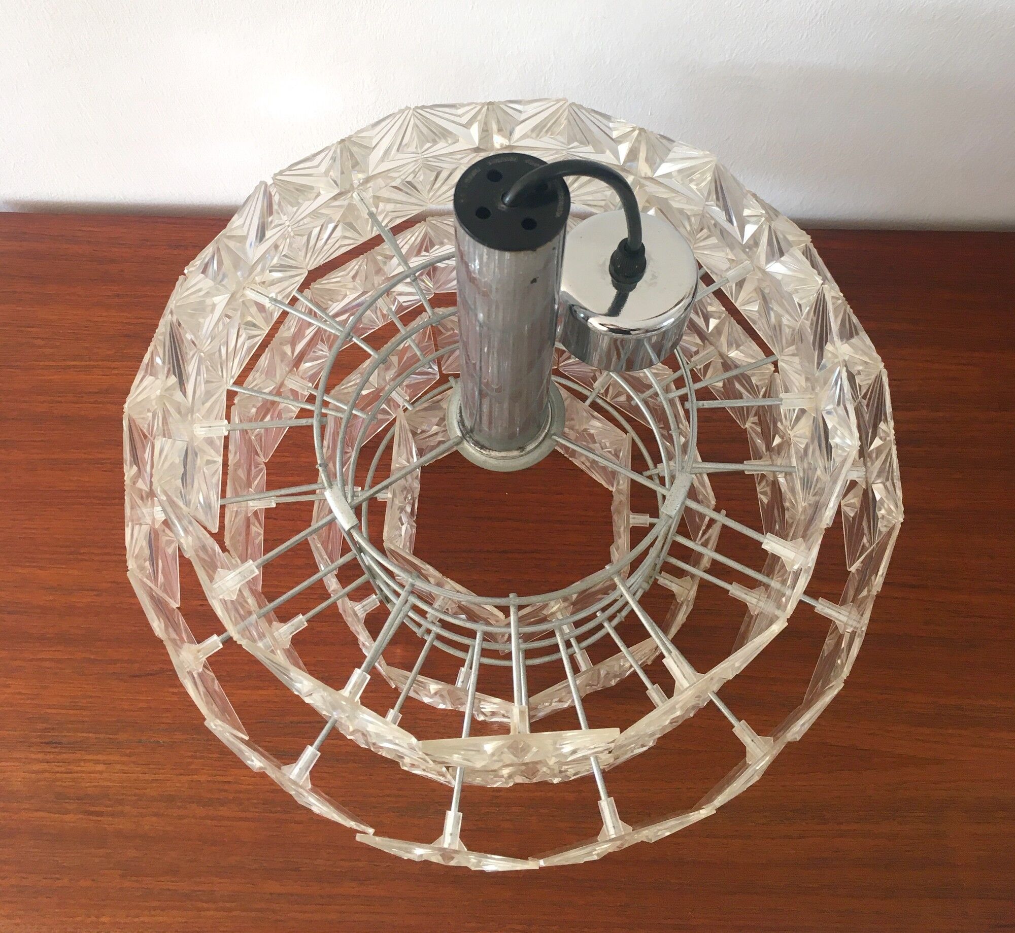 Vintage suspension lamp 60s