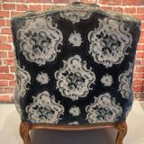 Pair of Louis XV style bergere armchairs