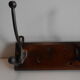 Patere porte manteaux chapeaux fonte bois art deco
