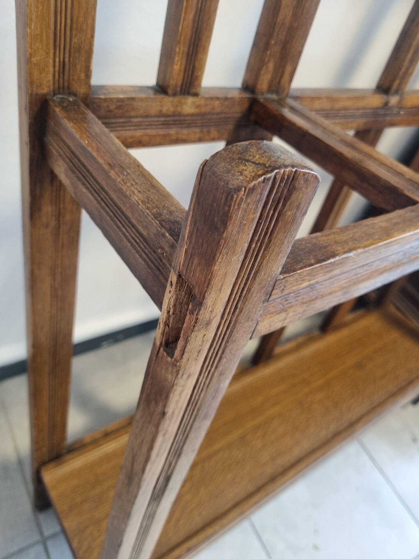 Old vintage coat rack wardrobe