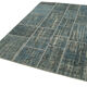 Handmade anatolian vintage 171 cm x 240 cm blue patchwork carpet