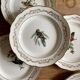 Set of 6 vintage flat plates, model Moineaux de Paris de Gien