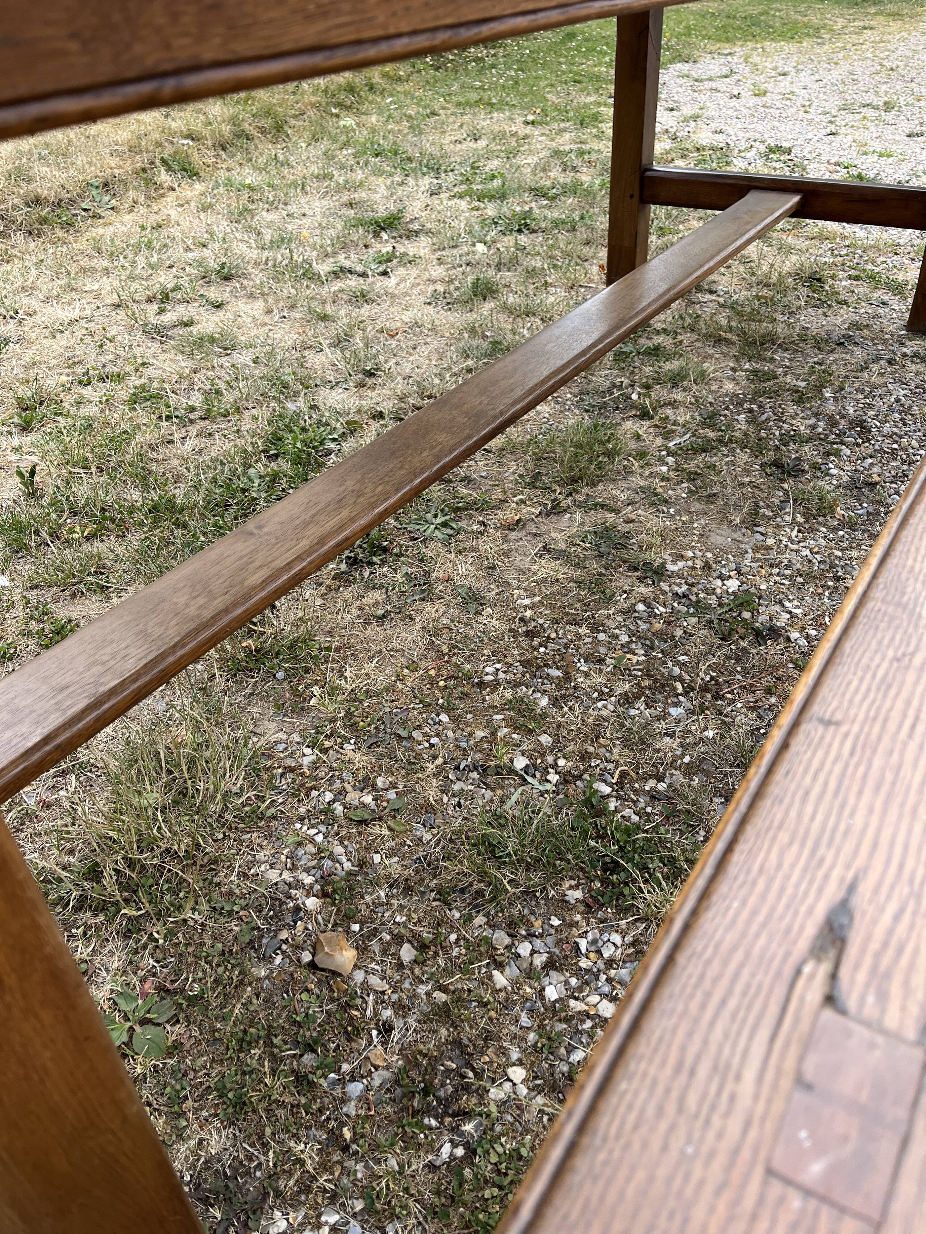 Large oak farmhouse table 3.18m