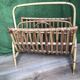 Rattan magazine rack