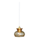 Vintage amber glass lampshade pendant light