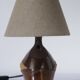 unique vintage ceramic lamp from the 70s