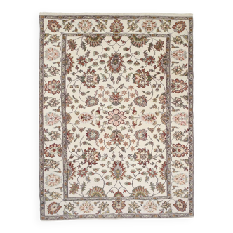 Tapis Oushak classique vert sarcelle et beige 8x11, 247x326Cm