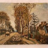 J.gibert huile sur toile