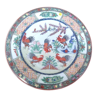 Japanese decor porcelain plate