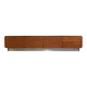 Low Space Age teak sideboard from the 60s/70s