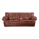 Vintage sofa from the 70s in genuine brown leather italian design
