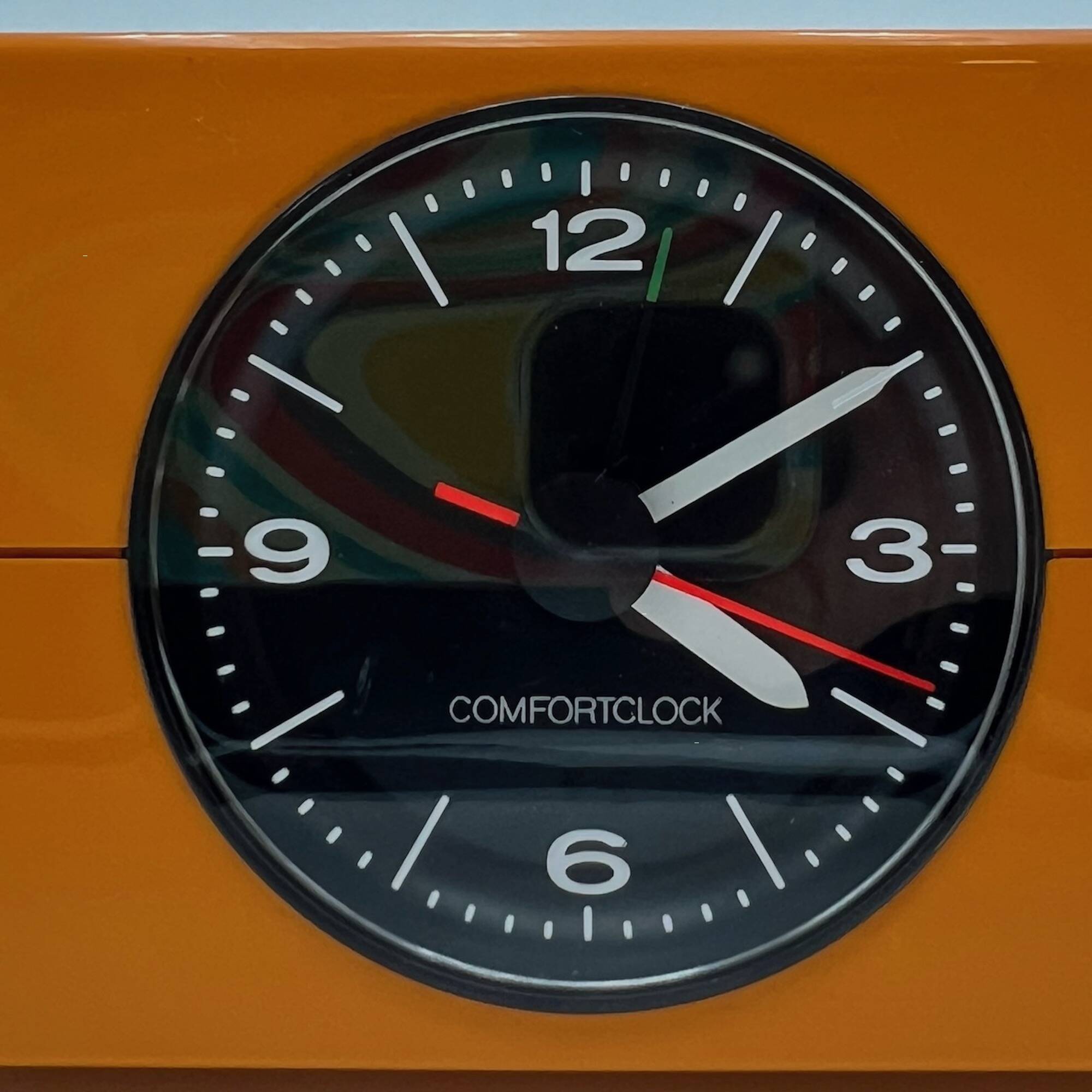 Space Age Orange Alarm Clock Krups Germany, 1970s