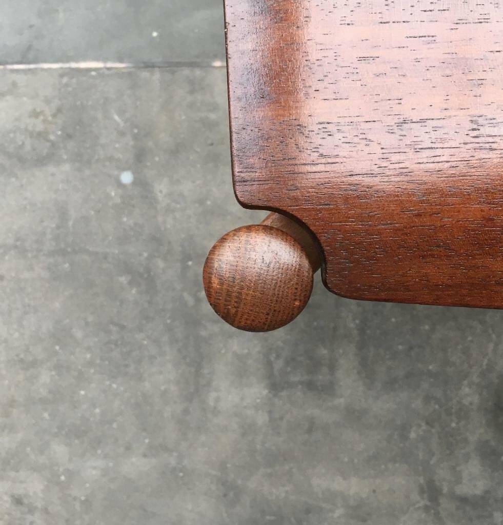 Mid-century German coffee table series 400 in teak by Hartmut Lohmeyer for Wilkhahn, 1950s.