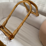 Vintage wicker crib