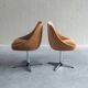 Set of 2 mid-century modern cocktail chairs