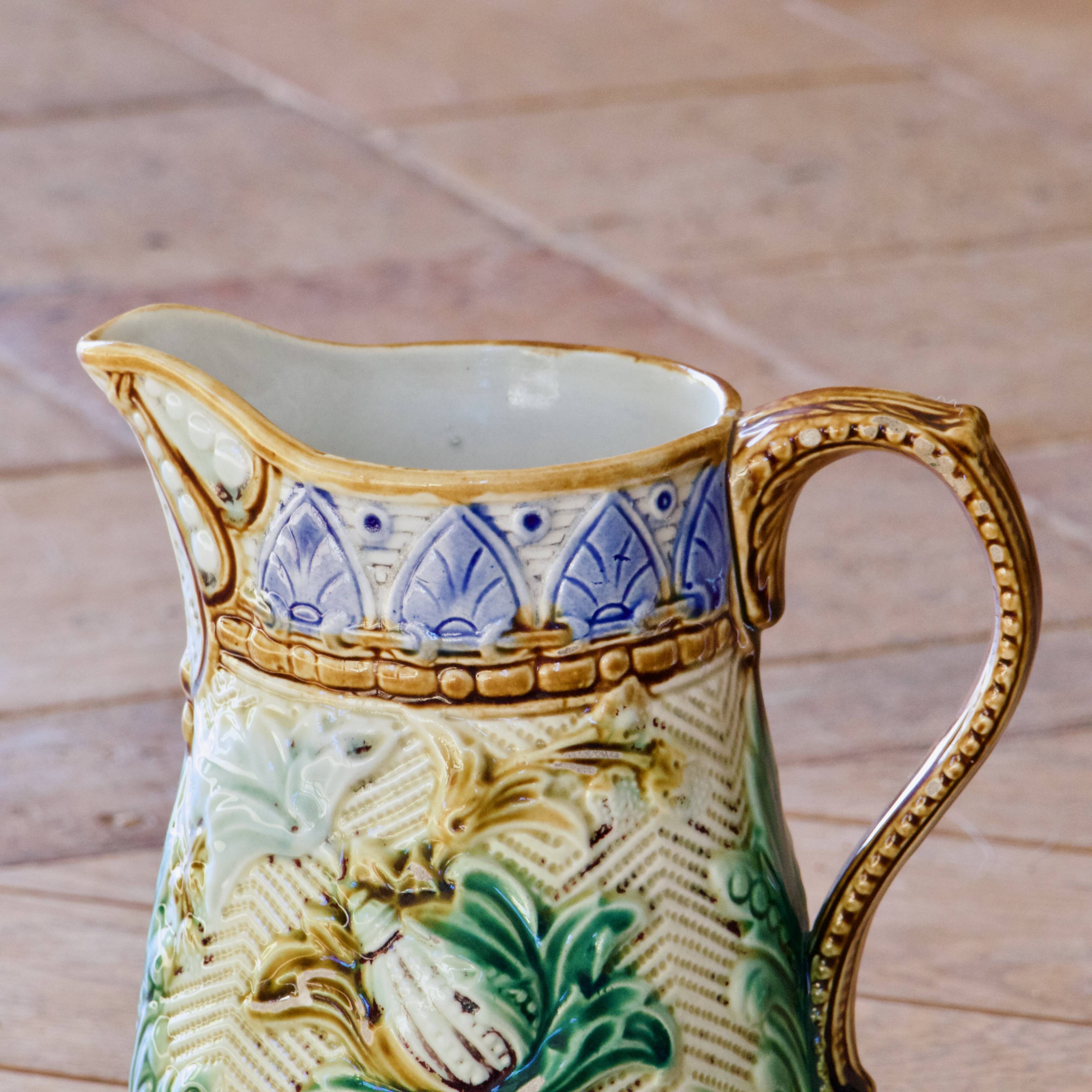 19th century Eastern European earthenware carafe/pitcher