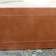 Cognac leather coffee table, vintage 1980s.