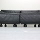 Leather 2-seater sofa "Fiandra" by Vico Magistretti for Cassina, 1970, Italy