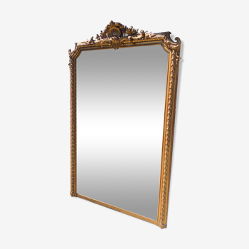 Miroir doré Louis XVl