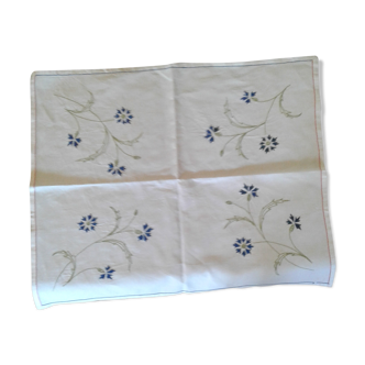 Nappe decor bleuet